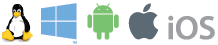 Windows, Linux, Mac OS X and Android devices